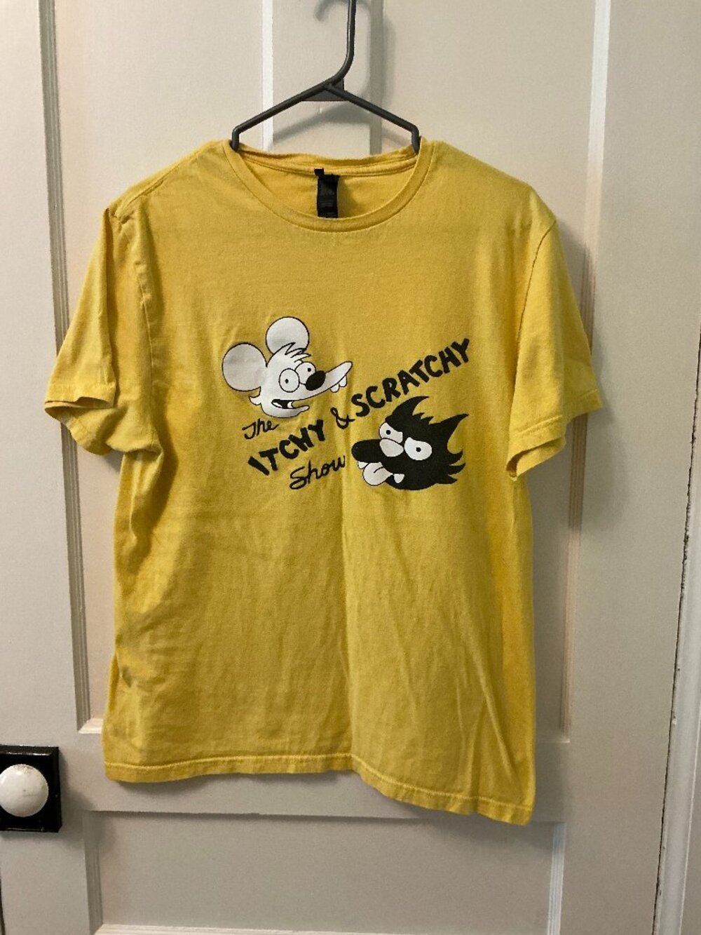 The Simpsons Itchy & Scratchy yellow t-shirt (M)